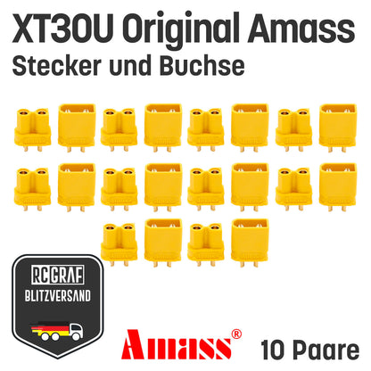 XT30U Original Amass® Stecker Buchse Gelb