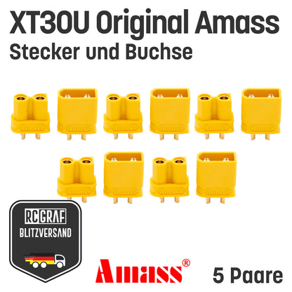 XT30U Original Amass® Stecker Buchse Gelb