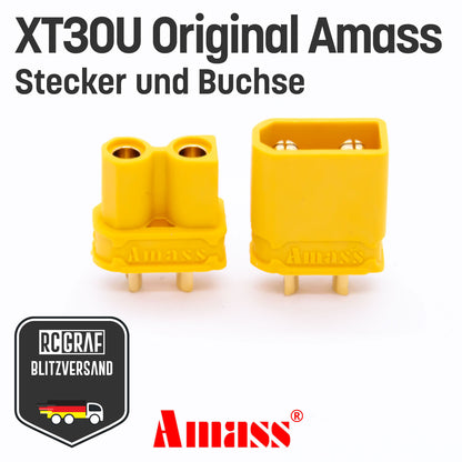 XT30U Original Amass® Stecker Buchse Gelb