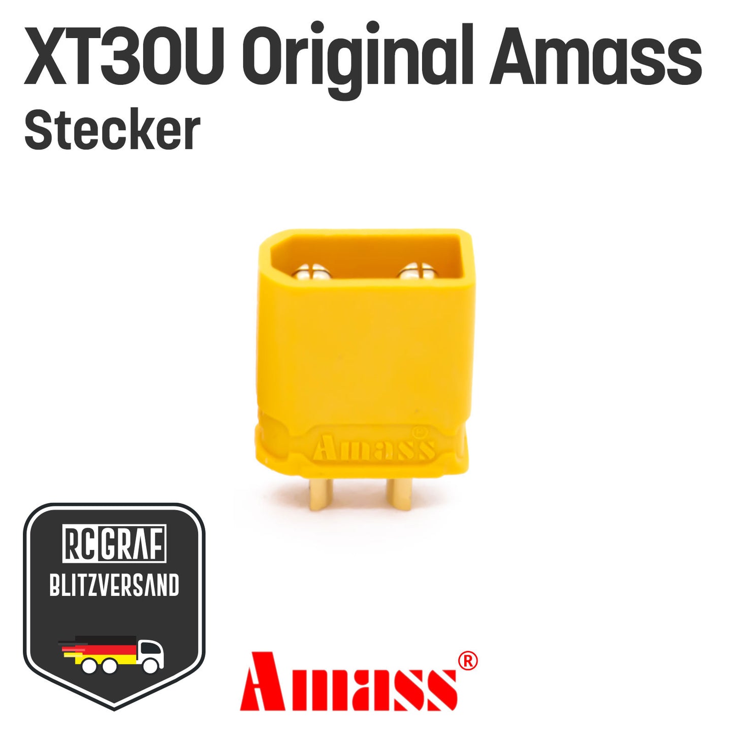 XT30U Original Amass® Stecker Buchse Gelb