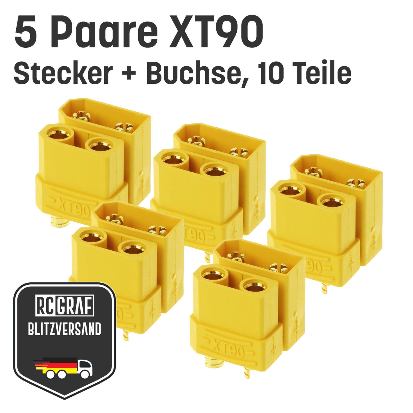 XT90 Hochstrom Goldstecker Stecker Buchse