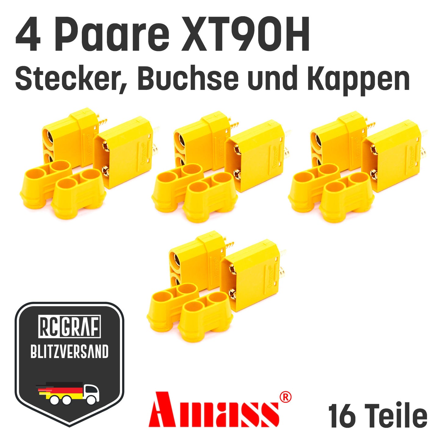 XT90H XT90 Hochstrom Goldstecker Original Amass®