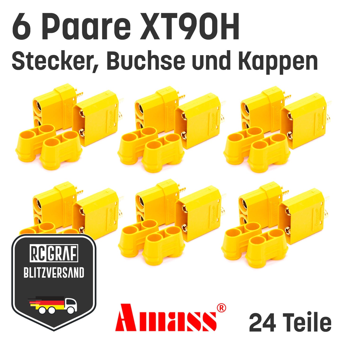 XT90H XT90 Hochstrom Goldstecker Original Amass®