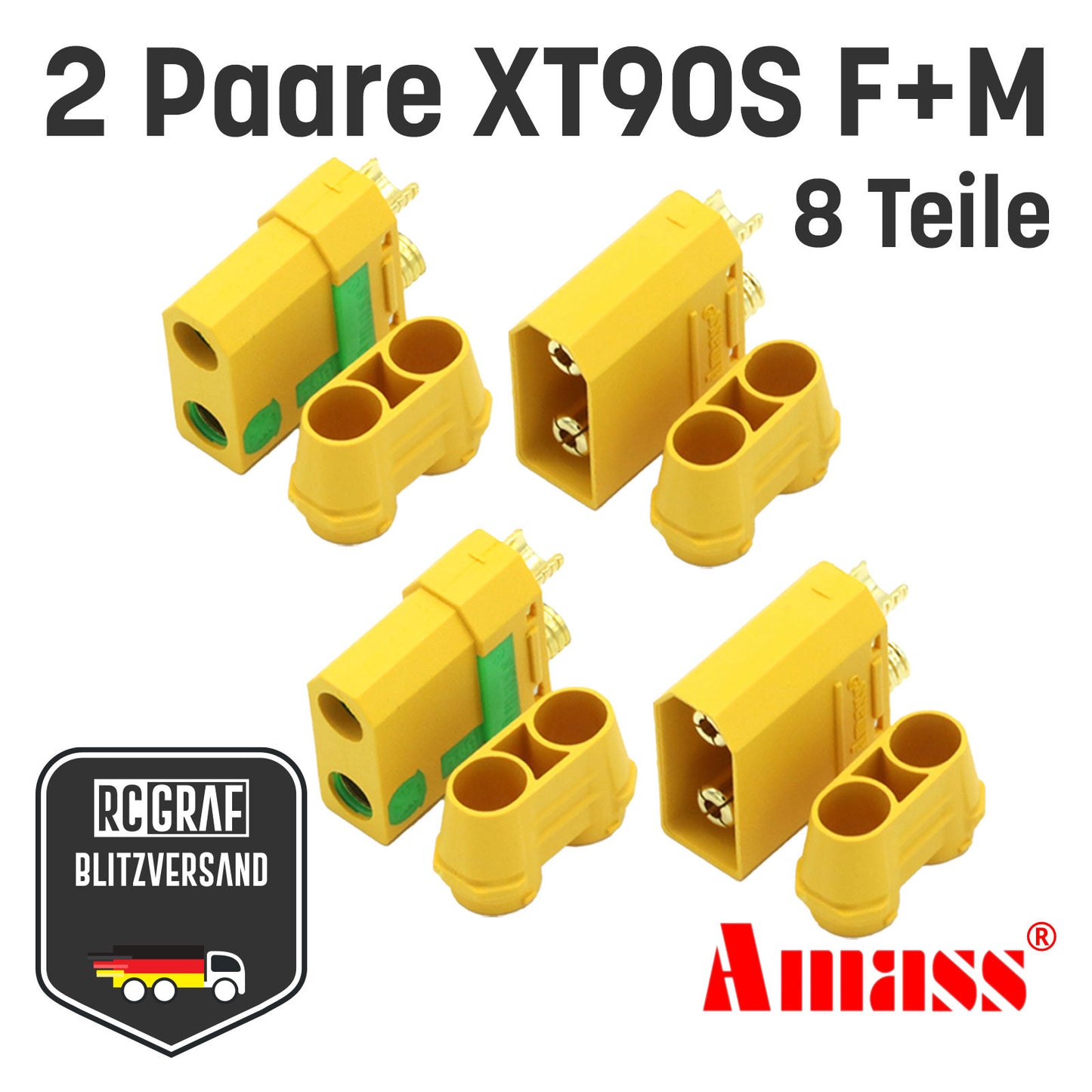 XT90S XT90 Anti Blitz Stecker Buchse Original Amass®