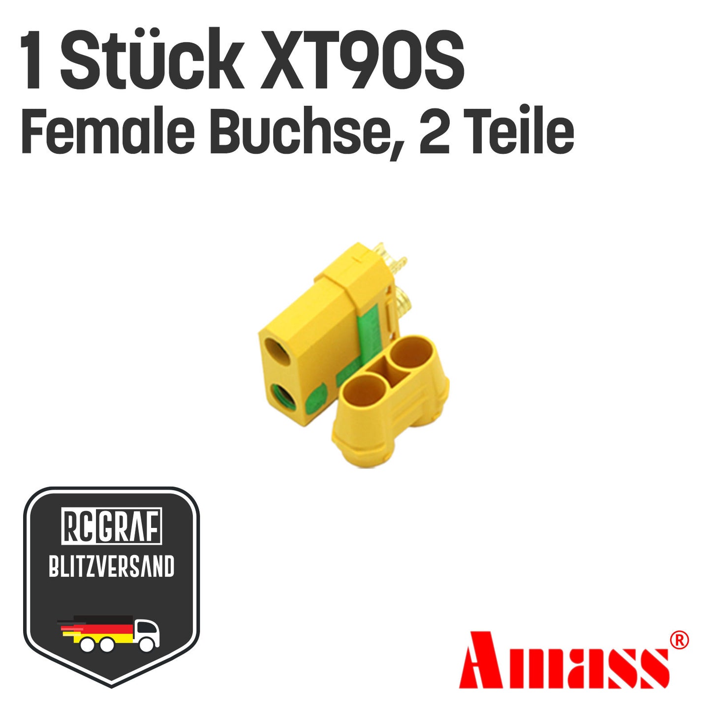 XT90S XT90 Anti Blitz Stecker Buchse Original Amass®