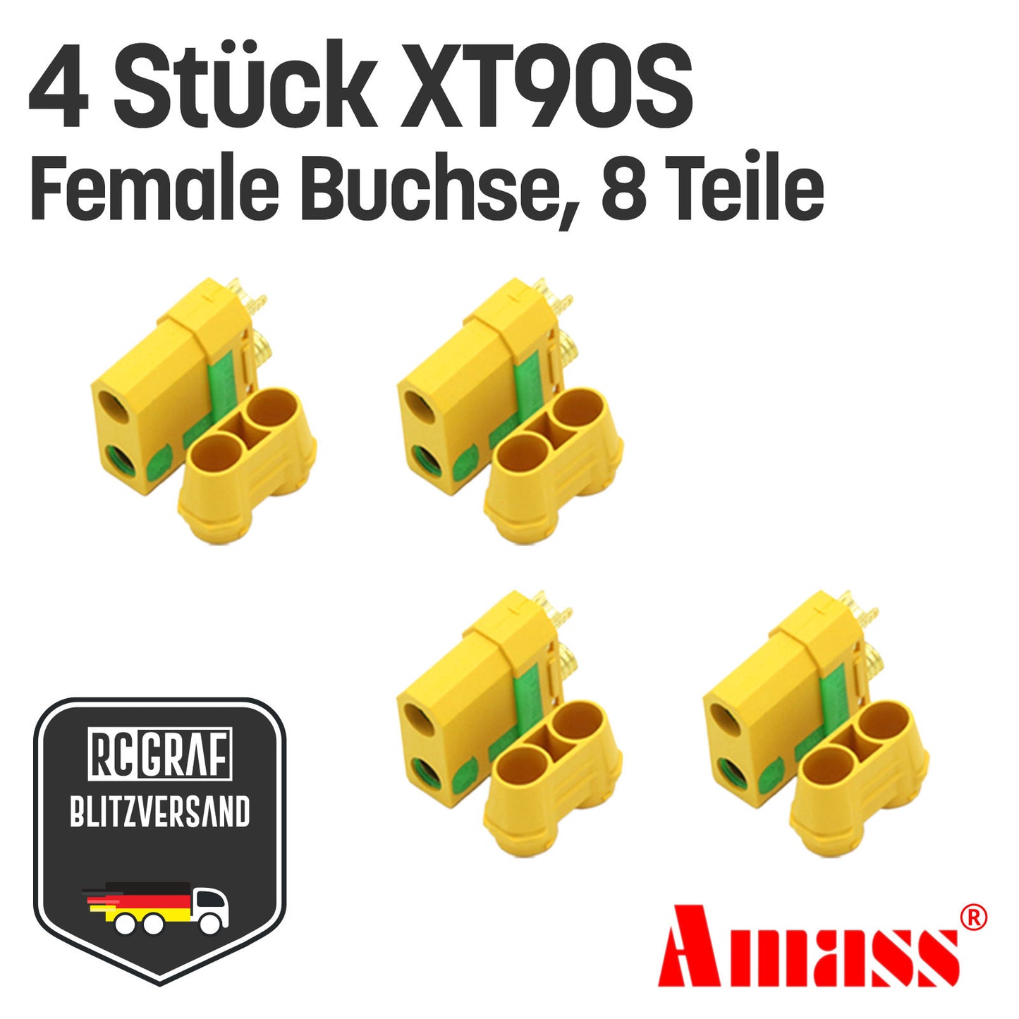 XT90S XT90 Anti Blitz Stecker Buchse Original Amass®