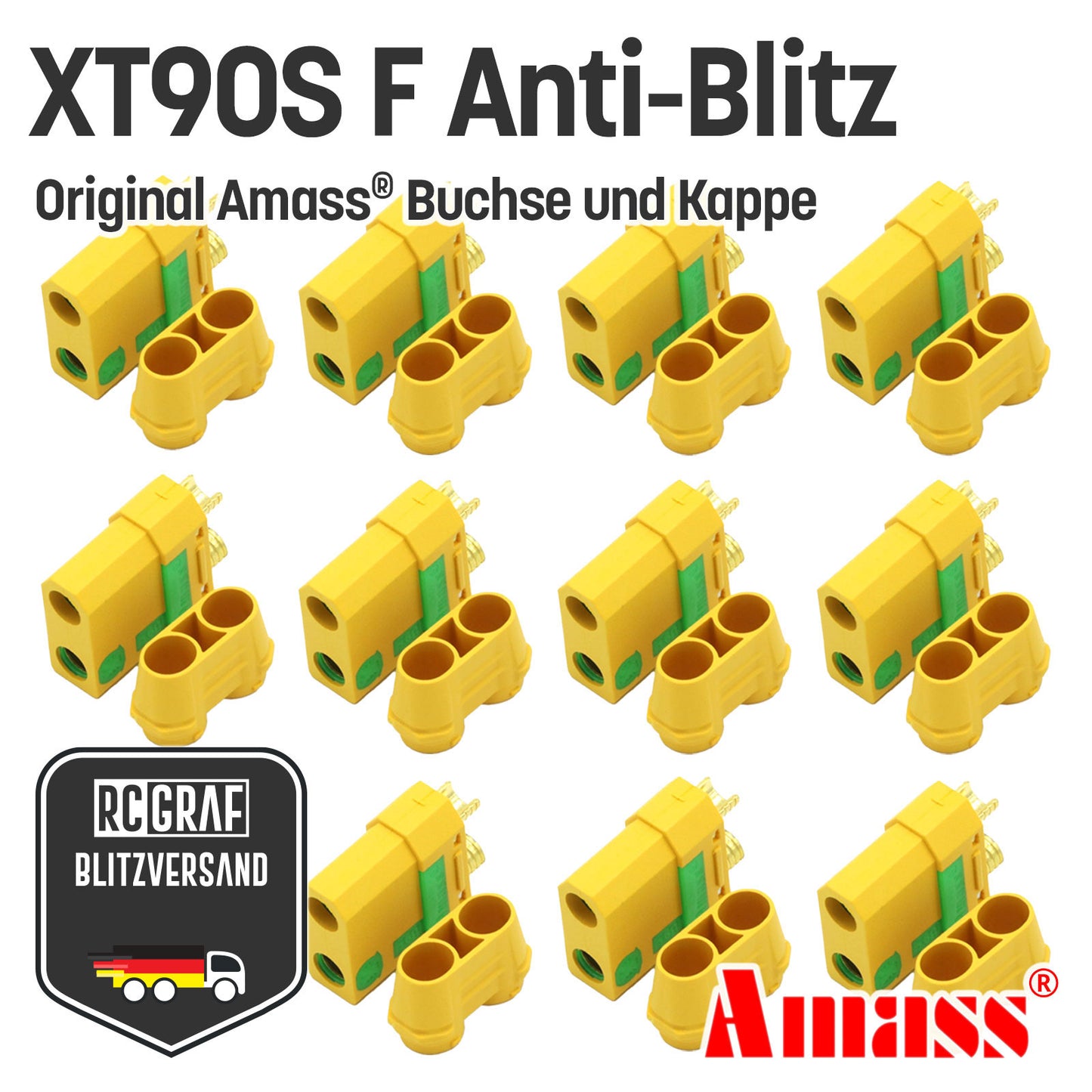 XT90S XT90 Anti Blitz Stecker Buchse Original Amass®