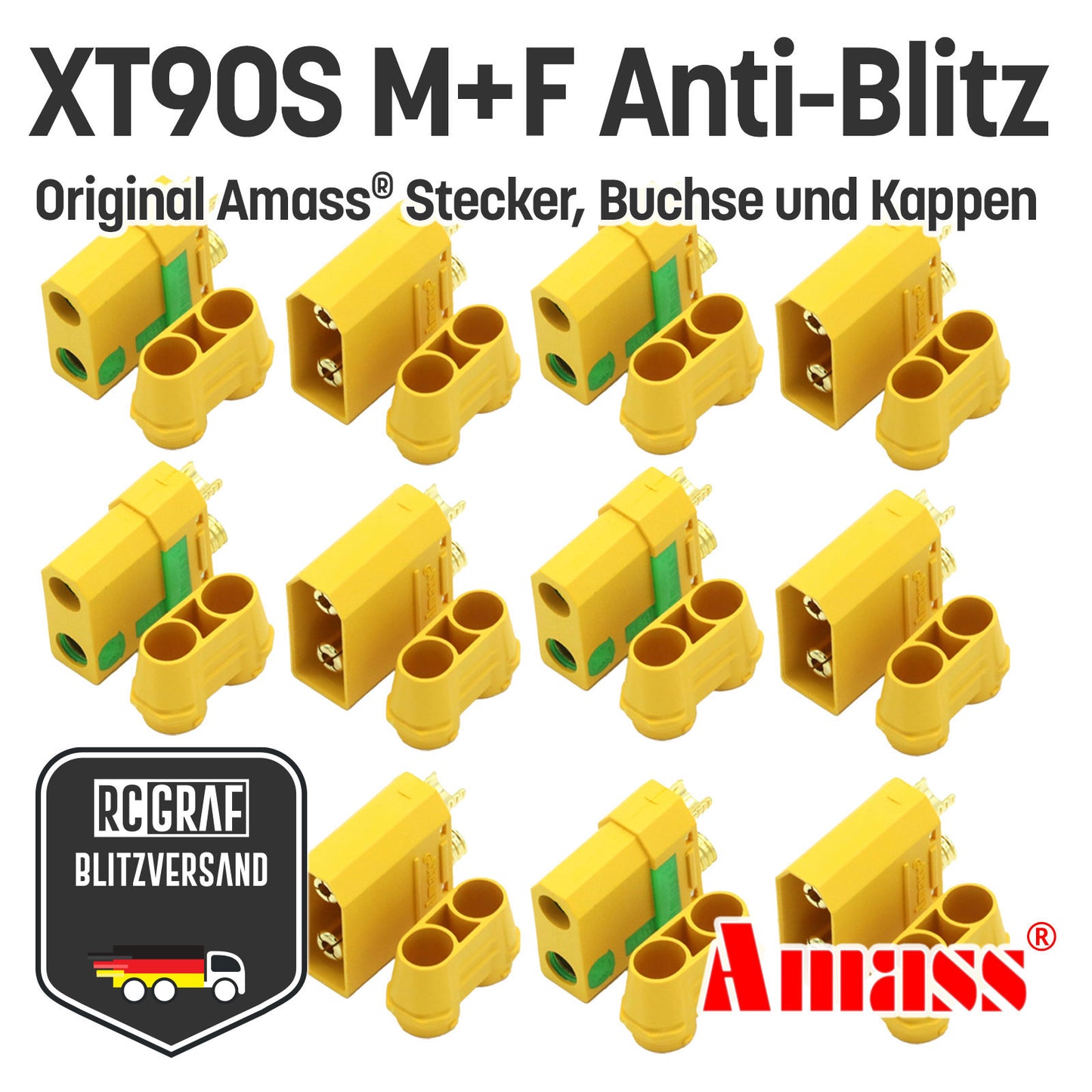 XT90S XT90 Anti Blitz Stecker Buchse Original Amass®