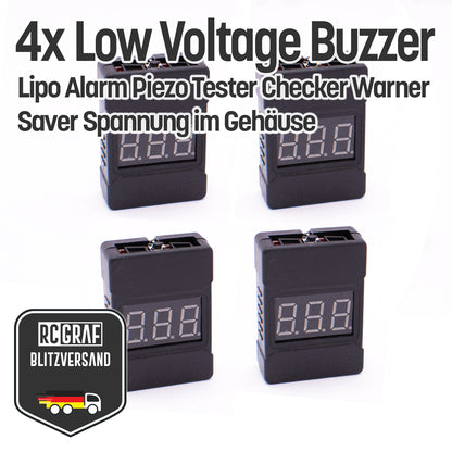 Batterietester Spannungstester Buzzer Alarm Piezo Tester LiPo LiFe NiMH NiCd Li-Ion