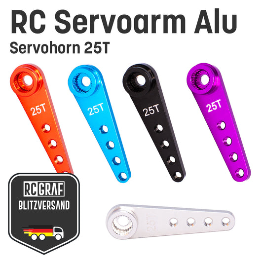 25T Servoarm Servohorn Servohebel Crank aus Aluminium