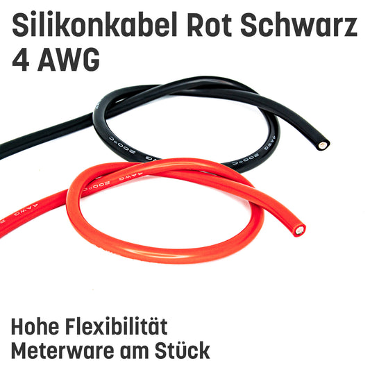 4 AWG Silikonkabel hoch flexibel verzinntes Kupfer