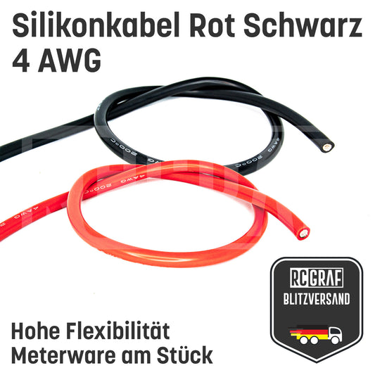 4 AWG Silikonkabel hoch flexibel verzinntes Kupfer