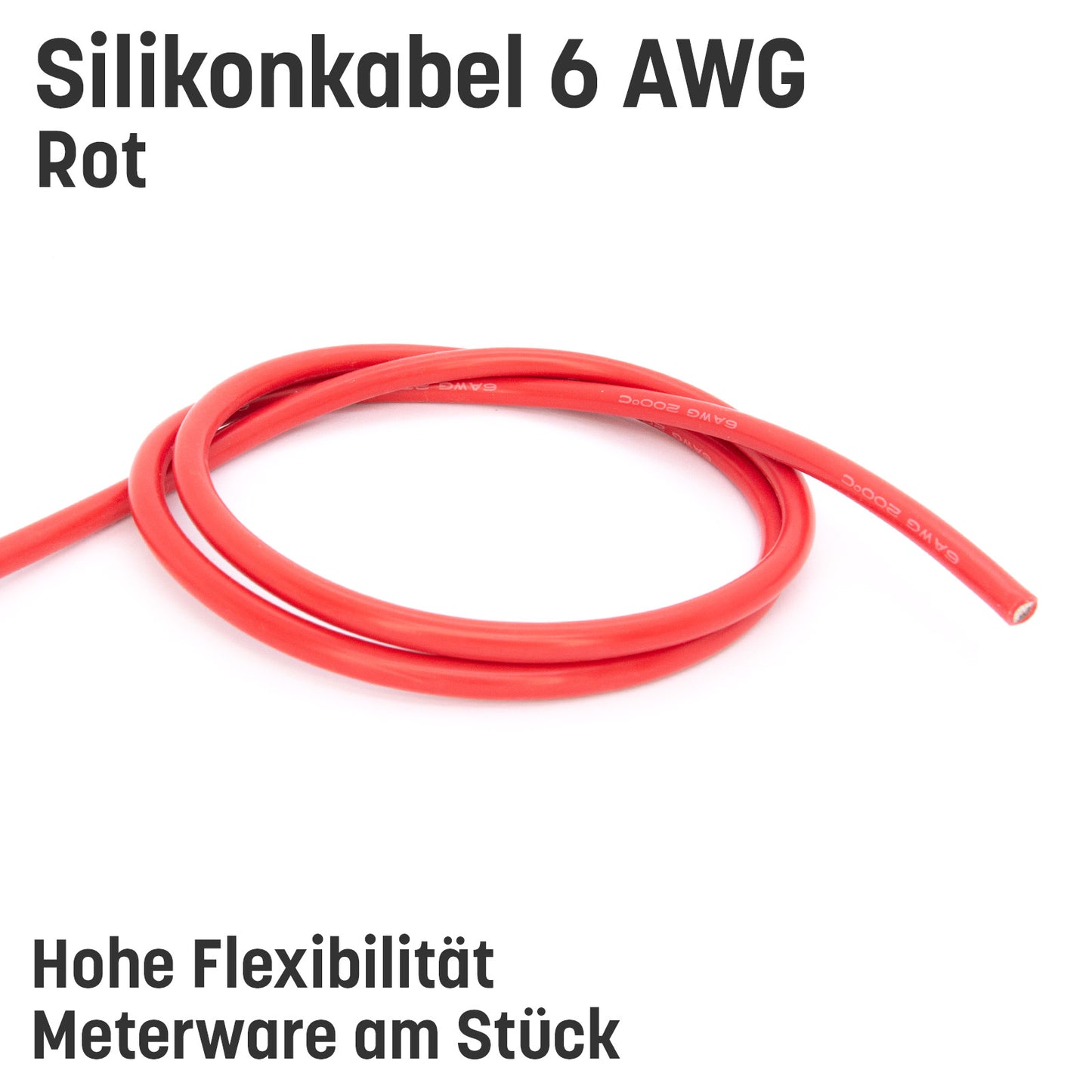 6 AWG Silikonkabel hoch flexibel verzinntes Kupfer