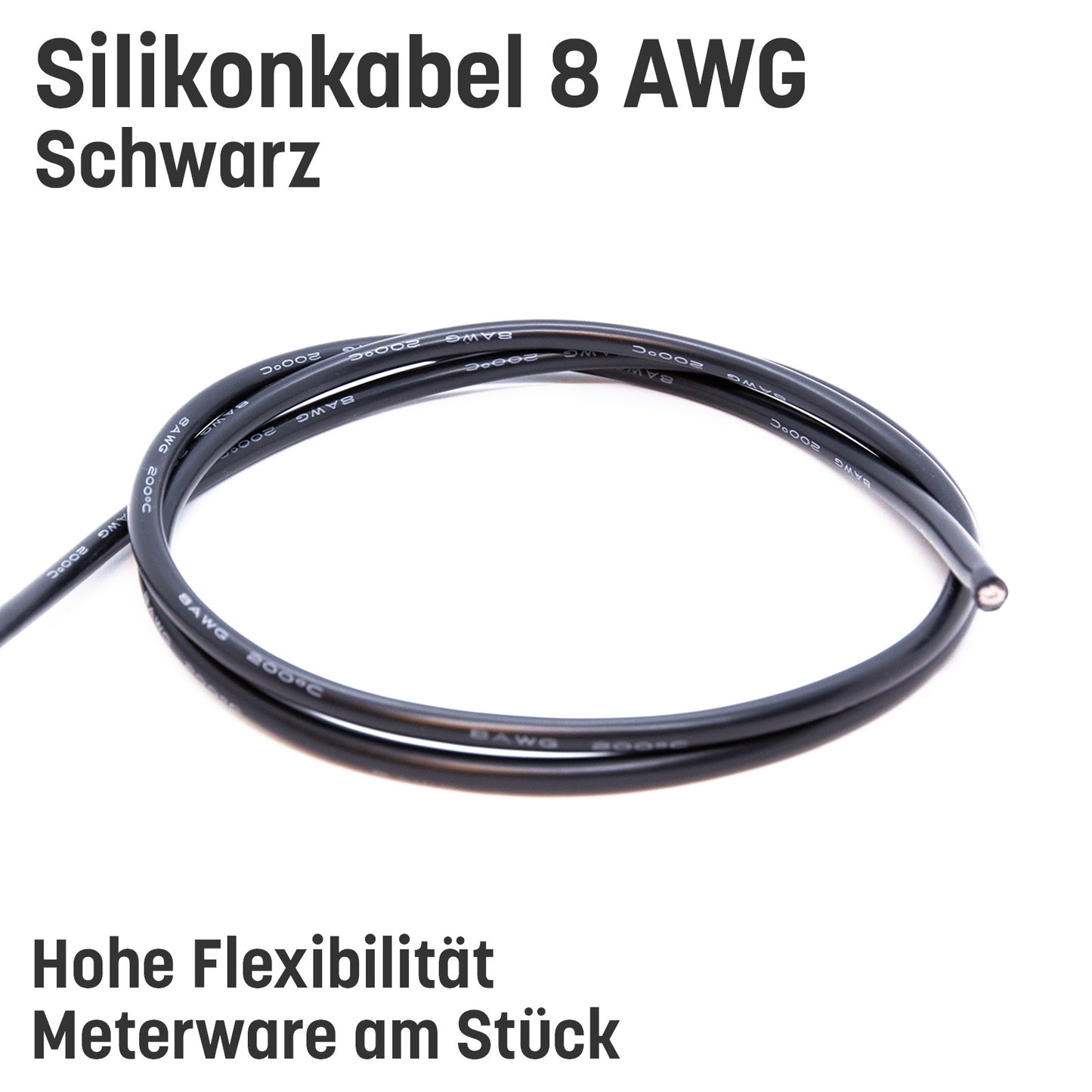 8 AWG Silikonkabel hoch flexibel verzinntes Kupfer