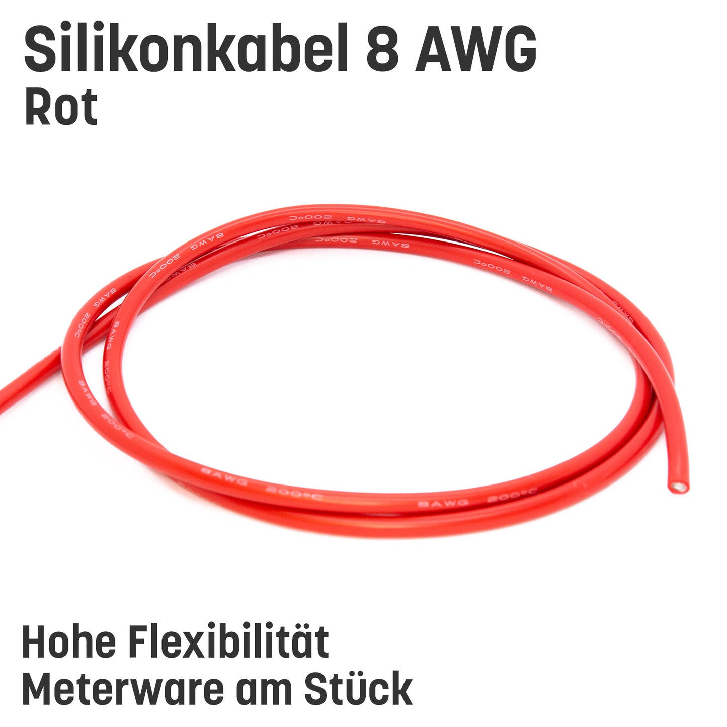 8 AWG Silikonkabel hoch flexibel verzinntes Kupfer