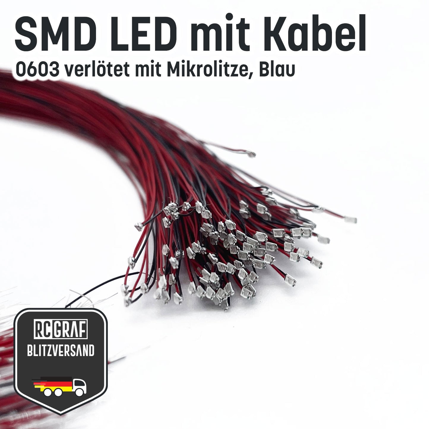 SMD LED 0603 Microlitze 30cm verlötet